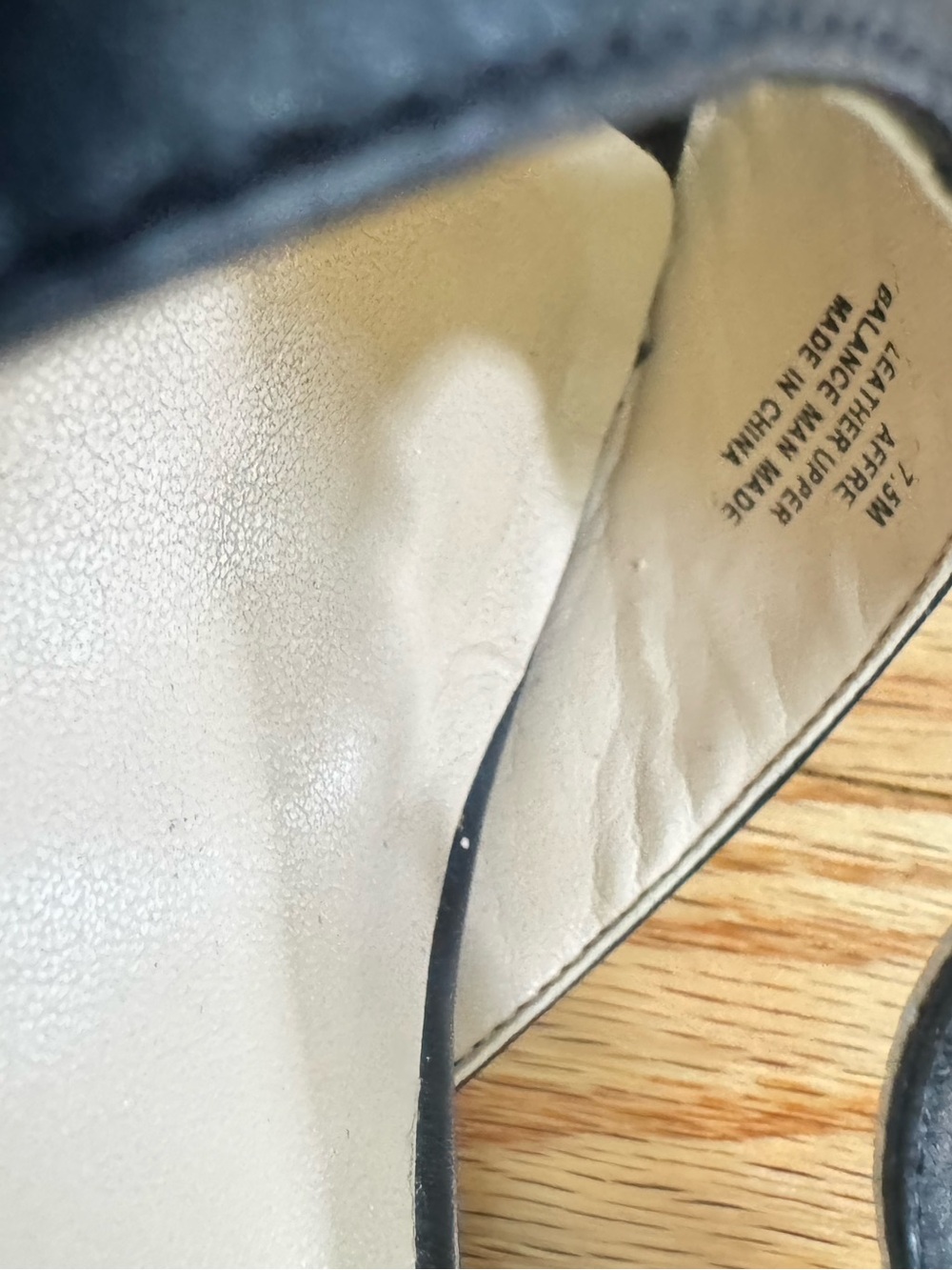 Karl Lagerfield Affre Black Leather Wedge Sandal, size 7.5 M - Picture 9 of 11